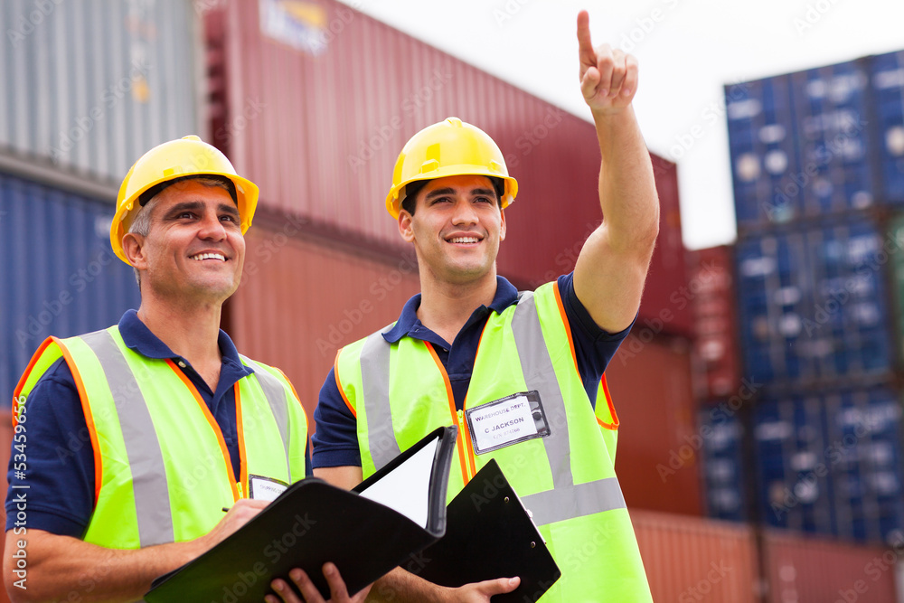 inspectors doing inspection at the container yard inspectors doing inspection at the container yard