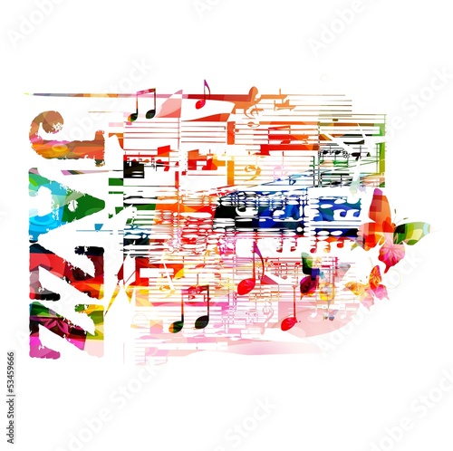 colorful music background