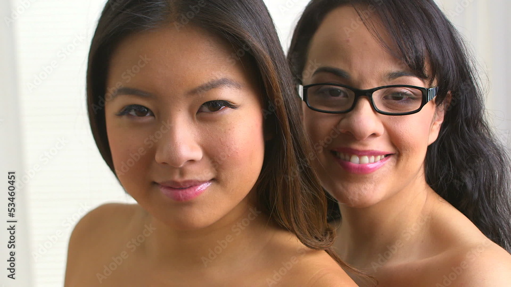 Dolly portrait of hispanic and asian women Dolly portrait of hispanic and asian women