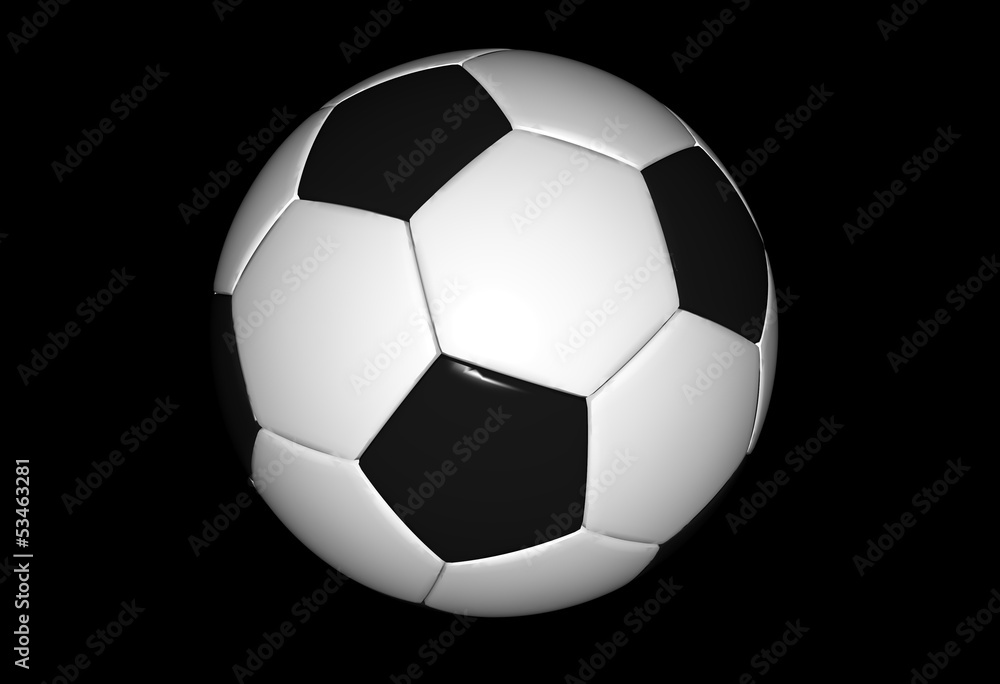 Football Ball on Black Football Ball on Black