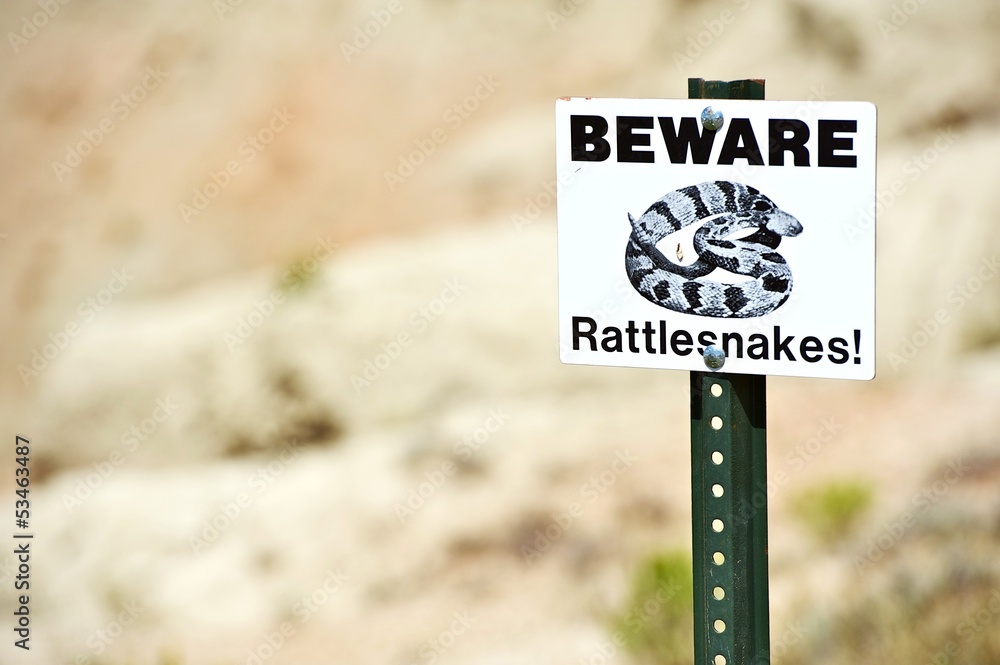 Fototapeta premium Beware Rattlesnakes