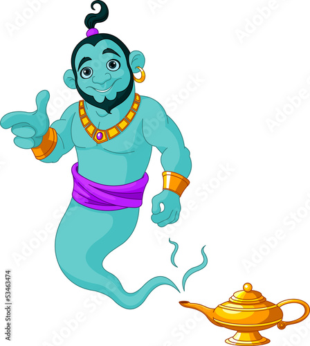 Genie granting the wish