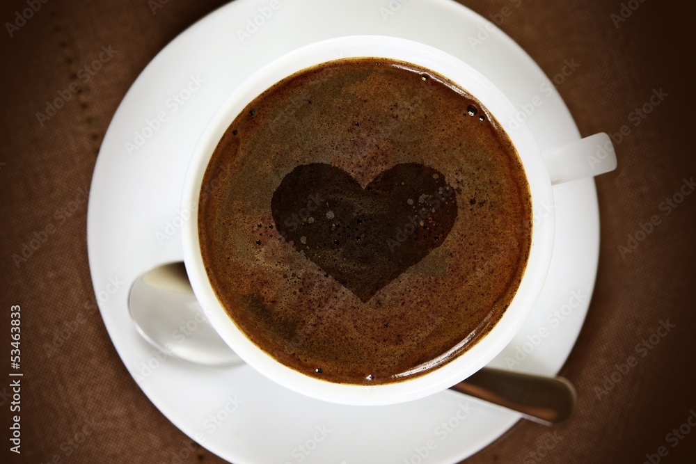 Coffee Cup with Heart Coffee Cup with Heart