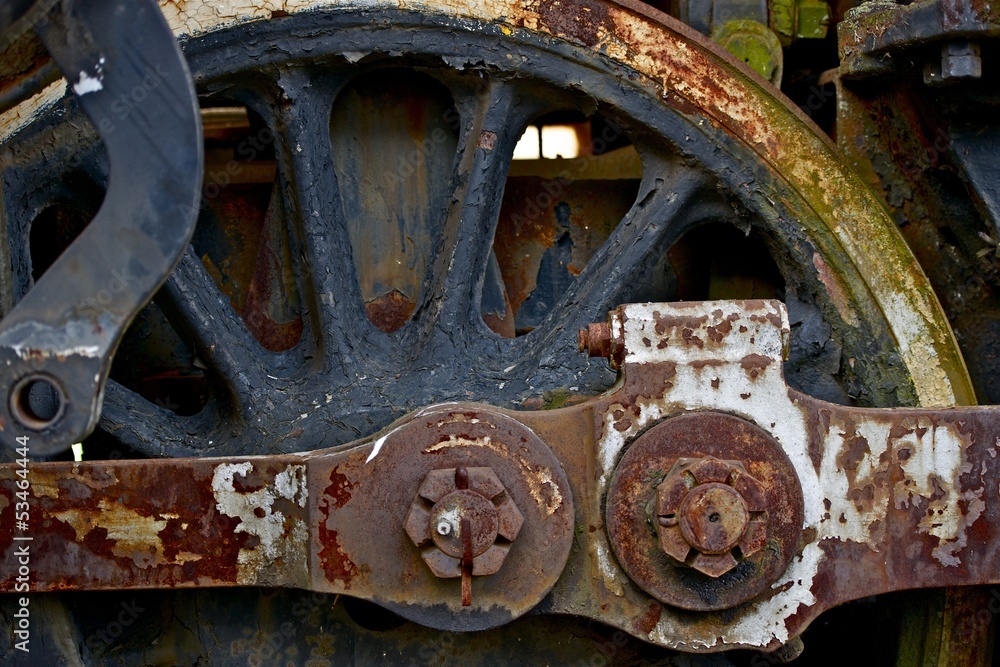 Old Locomotive Wheel