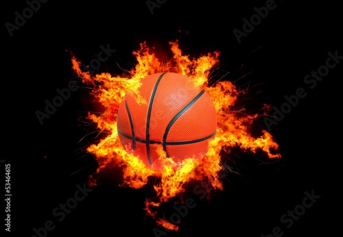 Basketball in Flames © Tomasz Zajda