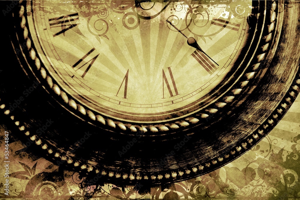 Obraz premium Vintage Clock Background