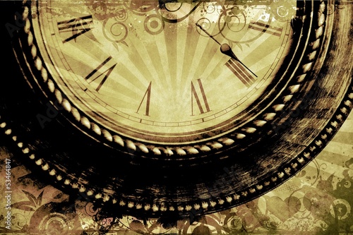 Vintage Clock Background