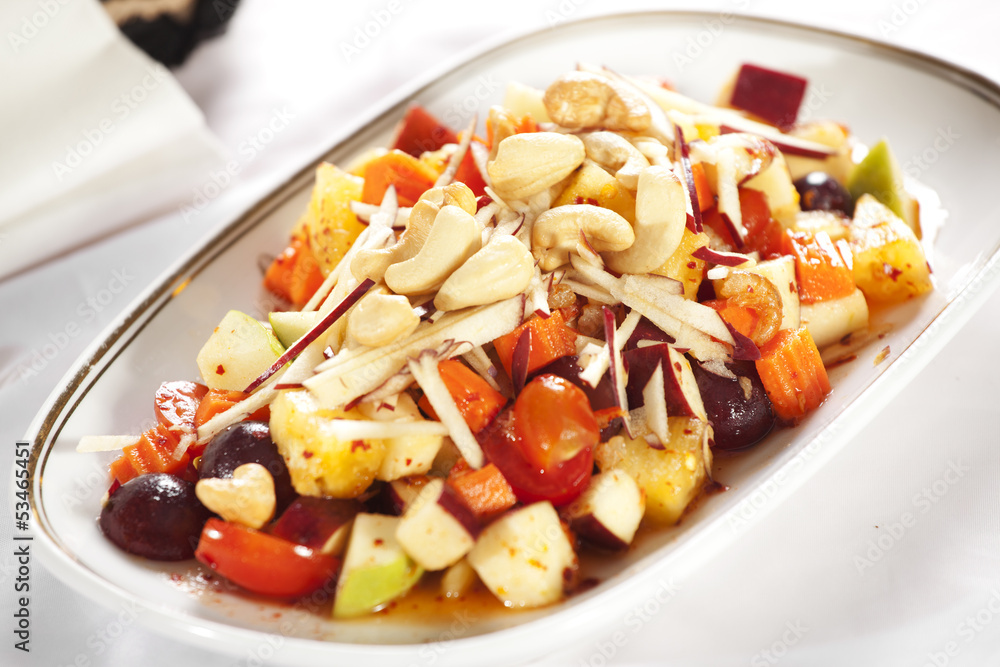 fruit salad, Thai style spicy mixed fruit salad fruit salad, Thai style spicy mixed fruit salad