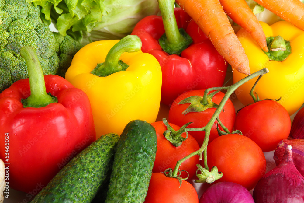 Fresh vegetables close up