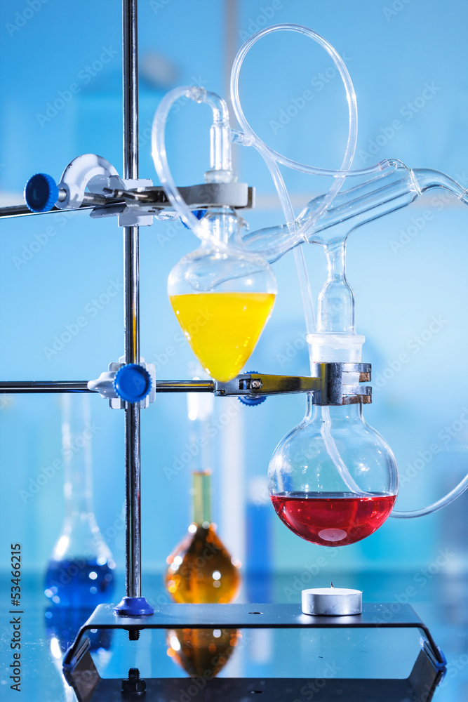 Fotografie, Obraz chemistry experiment in laboratory | Posters.cz
