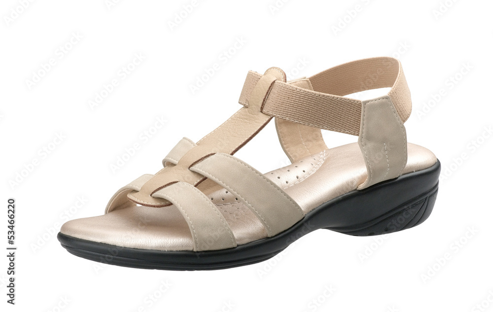 Naklejka premium A comfortable weaved shoe for elder woman