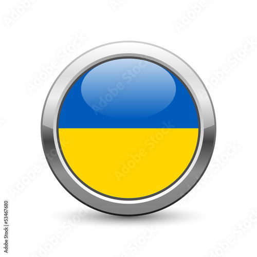 Free Download Ukrainian flag icon web button - GFXLoad
