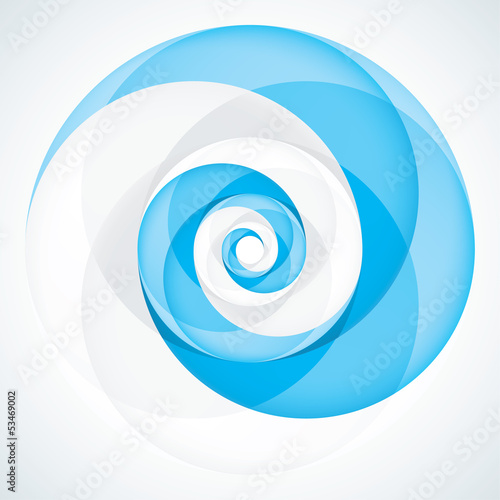 Abstract Infinite Loop Swirl Template. 2 Pieces Shape. EPS10
