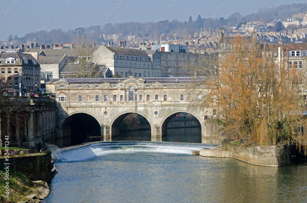 Naklejka premium Pulteney brige, Bath, UK