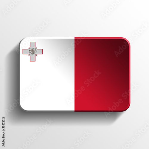 Free Download malta 3d flag button - GFXLoad