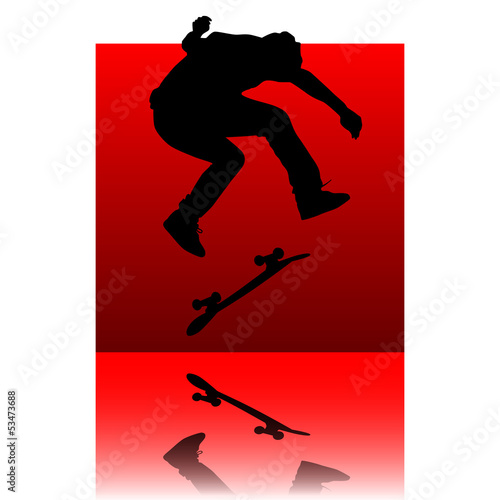 skater red square