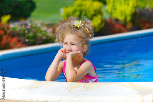 Girl in the pool