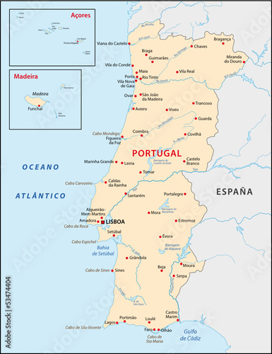 Portugal map