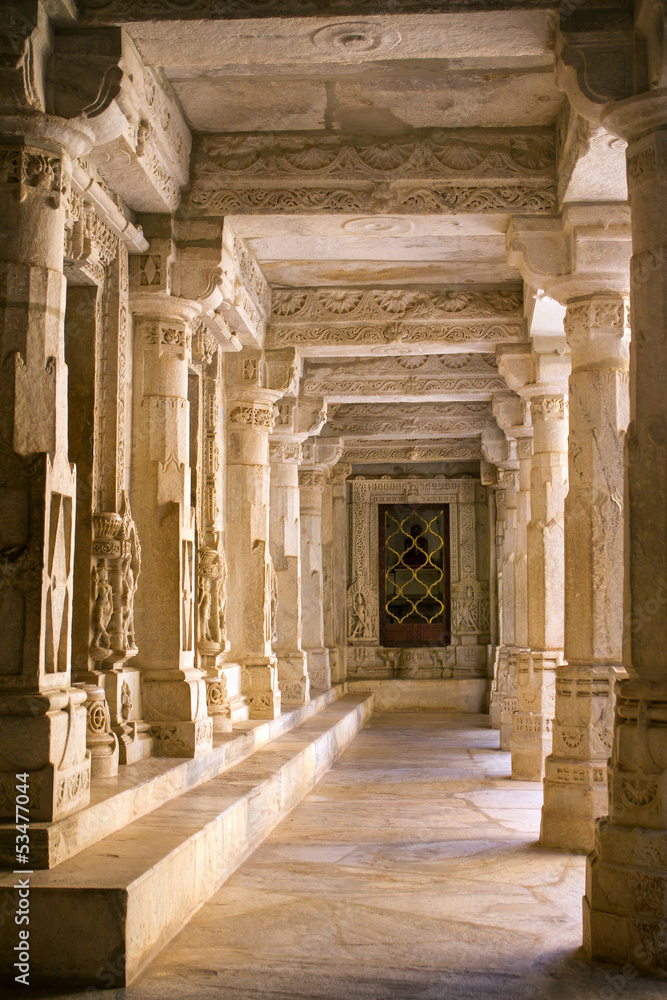 Chaumukha temple in Ranakpur, Rajasthan, India