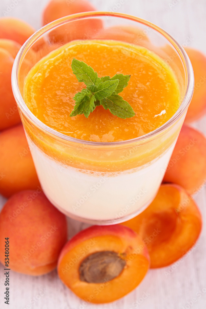 apricot panna cotta apricot panna cotta