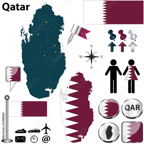Map of Qatar
