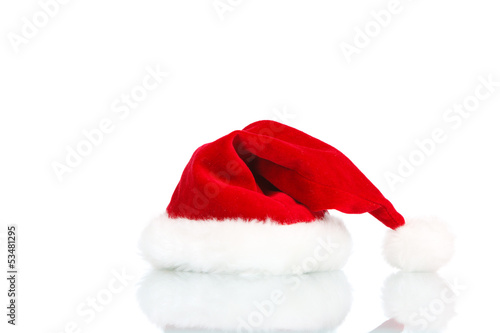 christmas hat on white