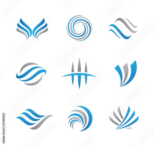Abstract logo and icon