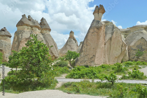 Formaciones rocosas en la Capadocia. Turquia