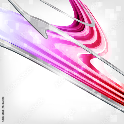 abstract background with waves and lines