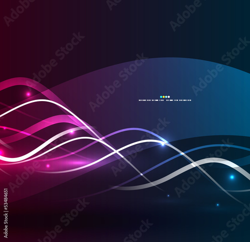 Purple wavy lines