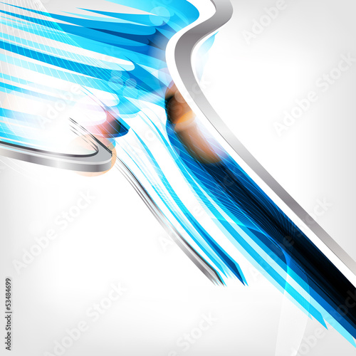 abstract background with waves and lines