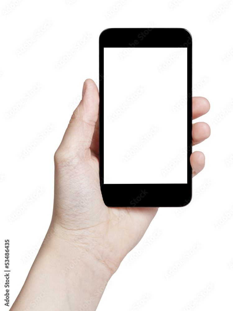 female teen hand holding generic touch device female teen hand holding generic touch device