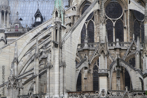 Arc-boutant de la Cath  drale Notre Dame de Paris