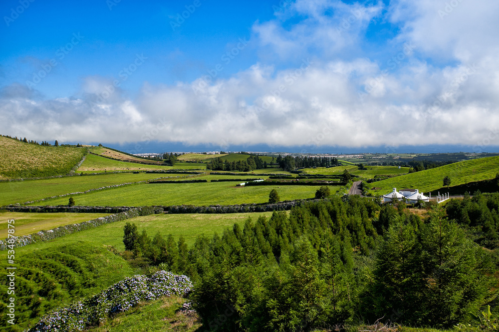 The landscapen on Sao Miguel