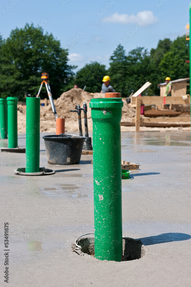 Beton Bauen Baustelle Eisenbieger Bodenplatte Beton Bauen Baustelle Eisenbieger Bodenplatte