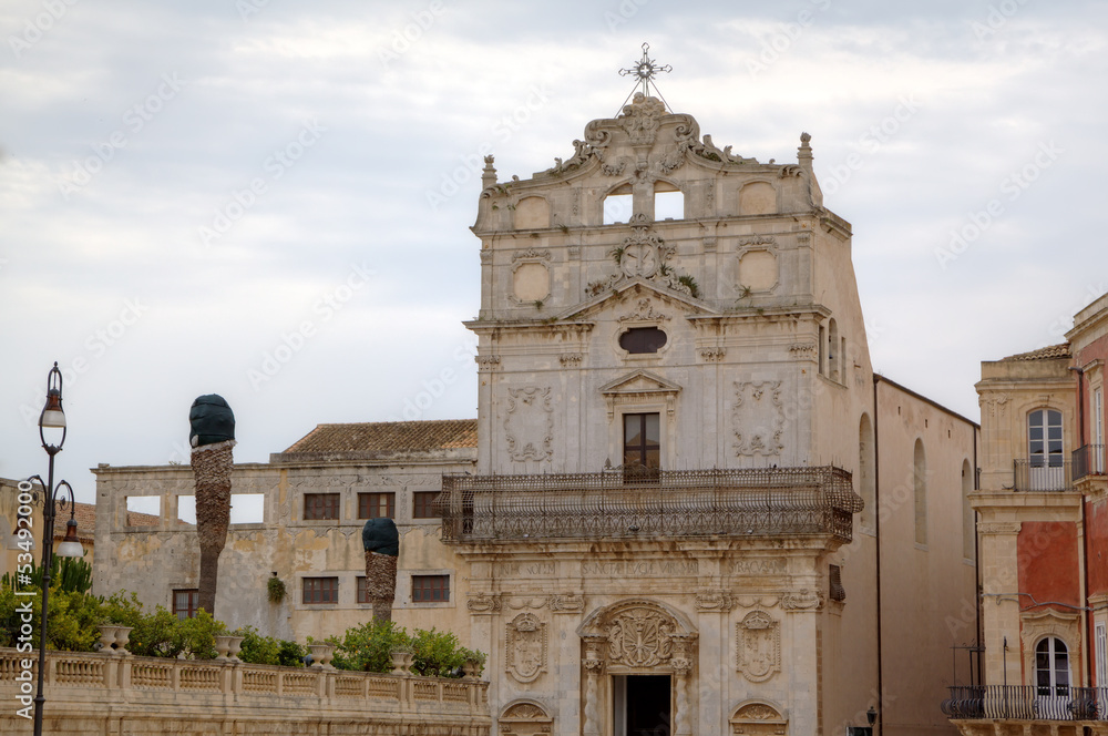 Saint Lucia alla Badia church  in Syracusa.  Sicily, Italy