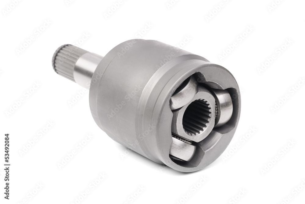 Constant velocity joints inner,isolated on a white background Constant velocity joints inner,isolated on a white background