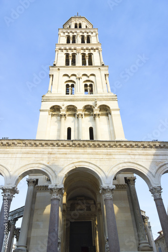 Diocletian palace ruins and cathedral bell tower, Split, Croatia © tetyanaustenko