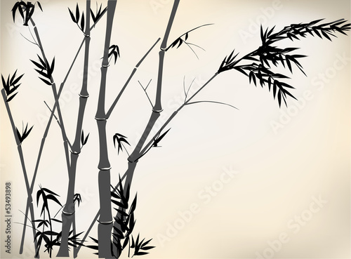 Obraz na płótnie chiny sztuka krzew