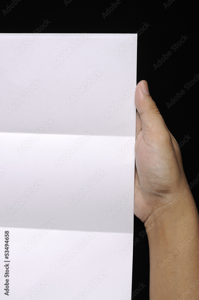 Hand Holding Paper