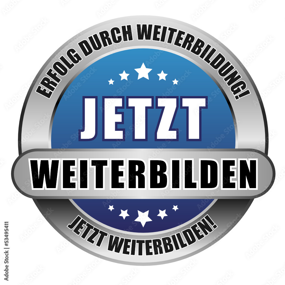 5 Star Button blau JETZT WEITERBILDEN EDW JW 5 Star Button blau JETZT WEITERBILDEN EDW JW