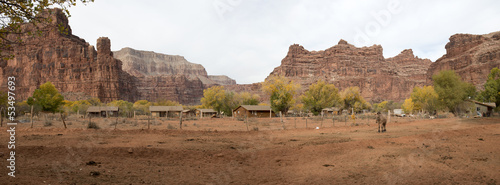 Tableau sur toile Havasupai tribe village