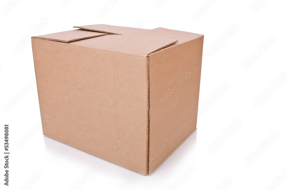 Carton boxes isolated on the white background Carton boxes isolated on the white background