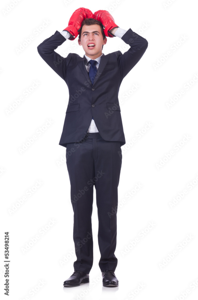 Young businessman isolated on white Young businessman isolated on white