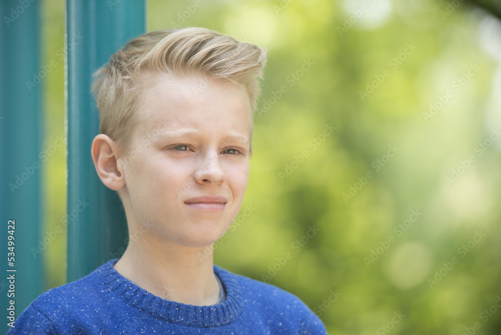 Positive confident teenager boy outdoor Positive confident teenager boy outdoor