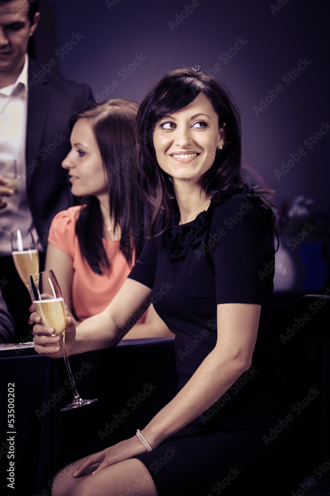 woman in a restaurant