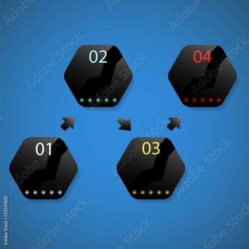 Vector glossy panels