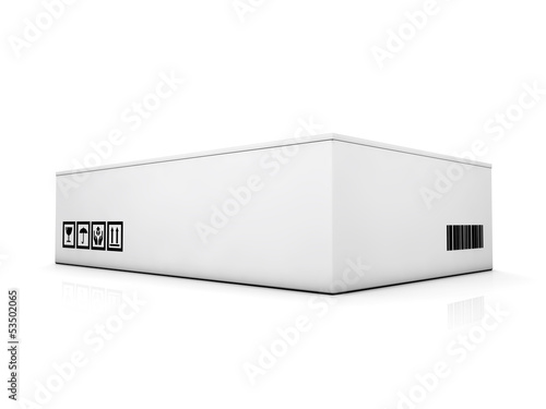 blank boxes isolated on white background