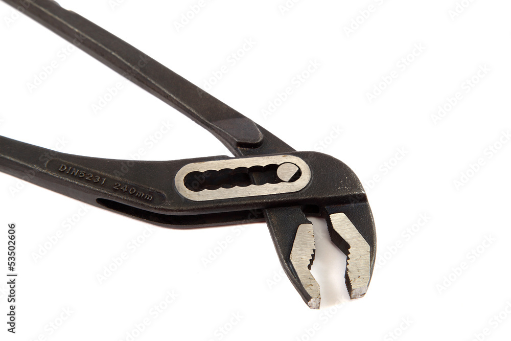Adjustable spanner isolated on white background. Adjustable spanner isolated on white background.