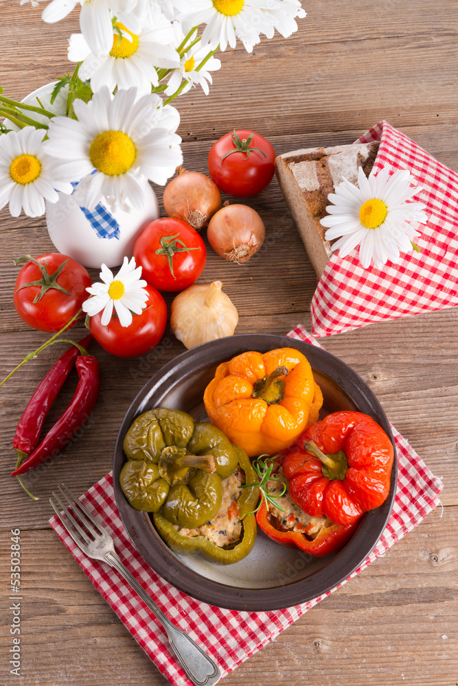 stuffed peppers with rice stuffed peppers with rice